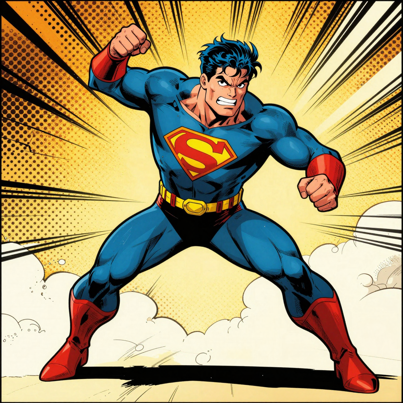 Comic book pixels example