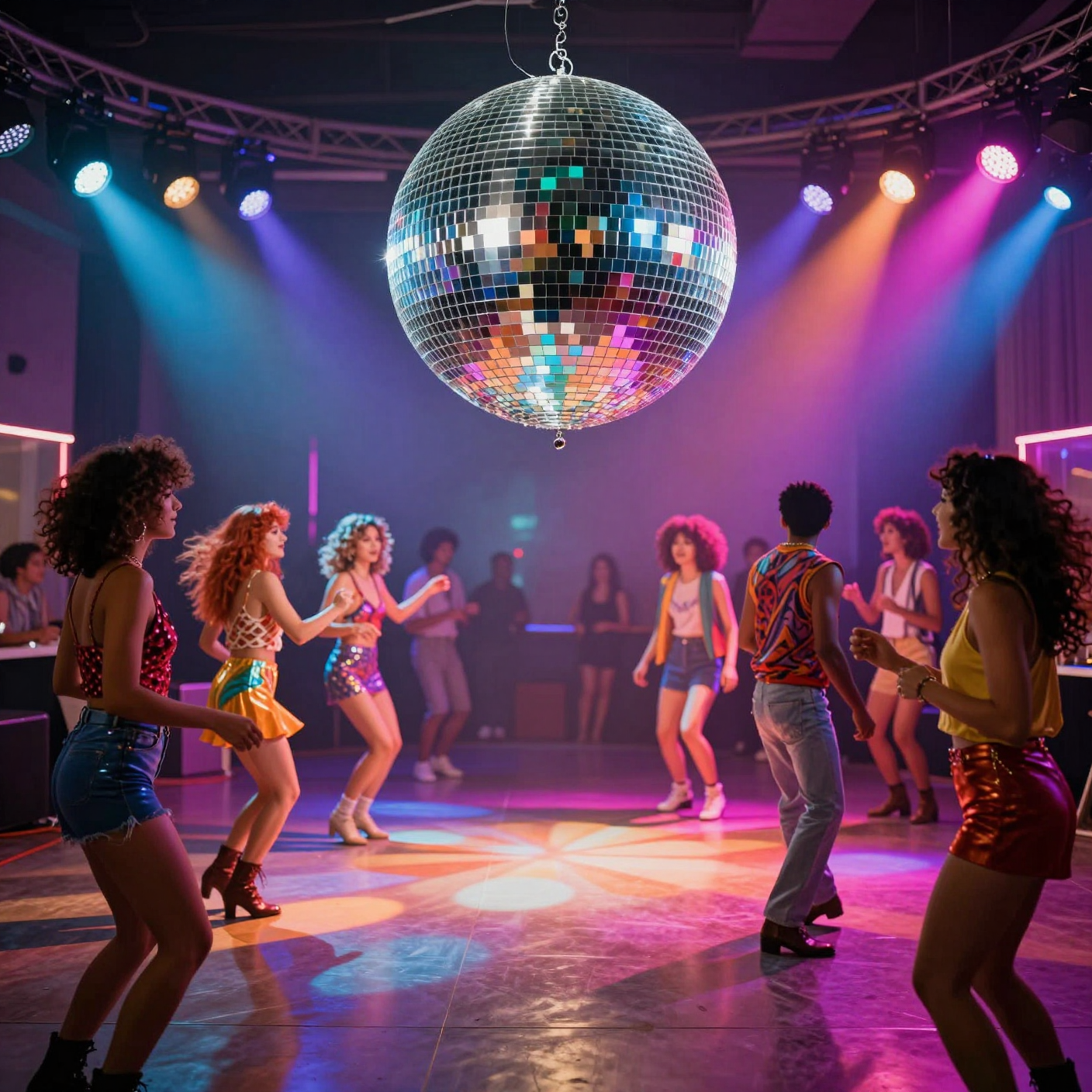 Disco pixels example