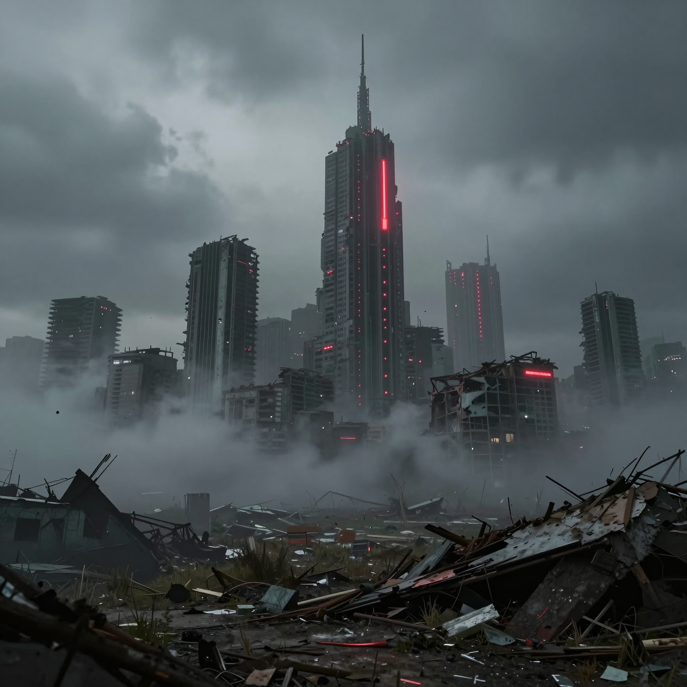 Dystopian pixels example