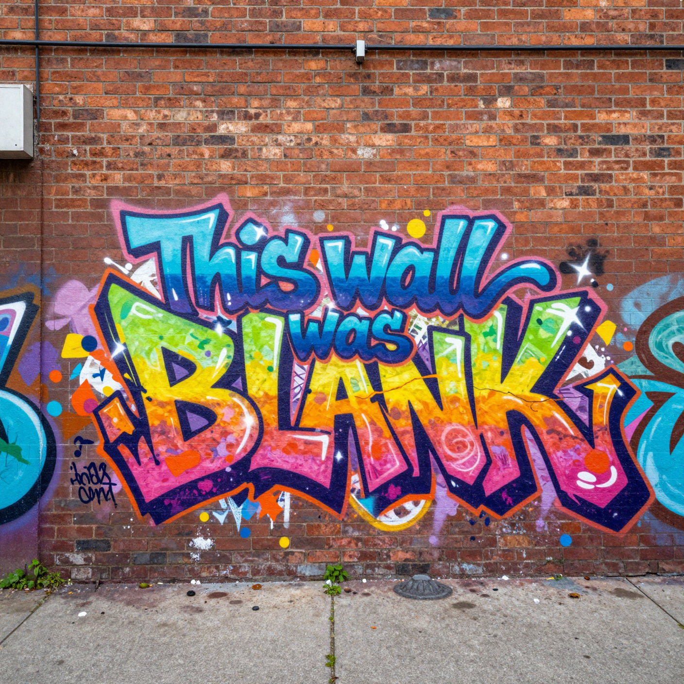 Graffiti pixels example