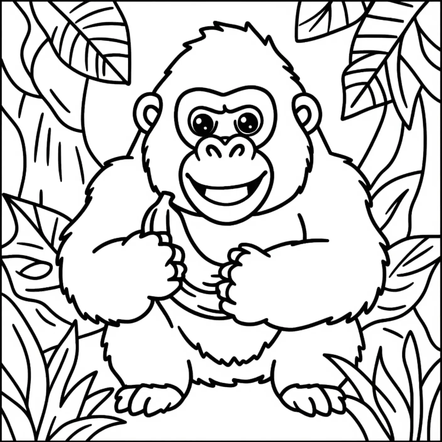 Coloring Book grayscale svg example