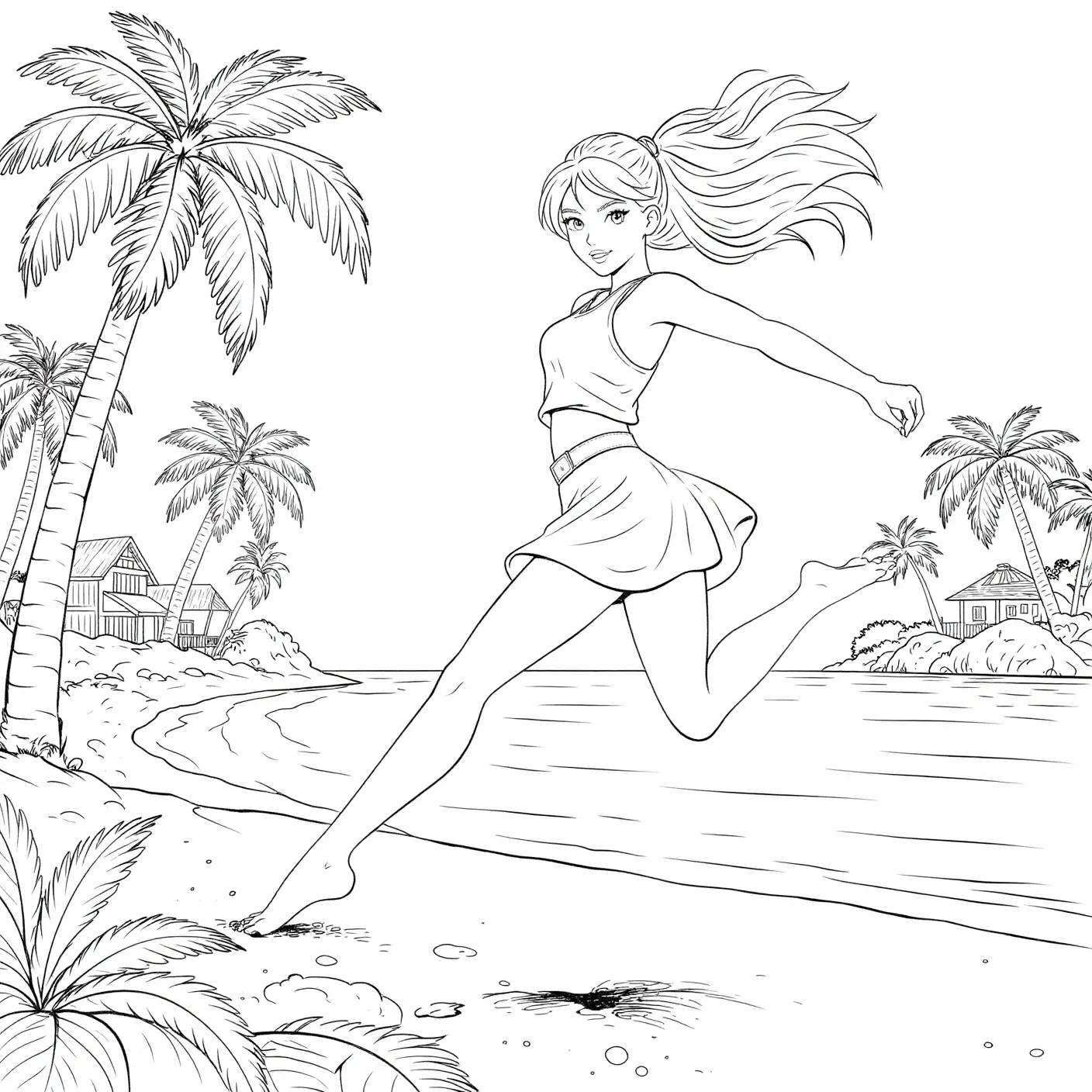 Lineart grayscale svg example