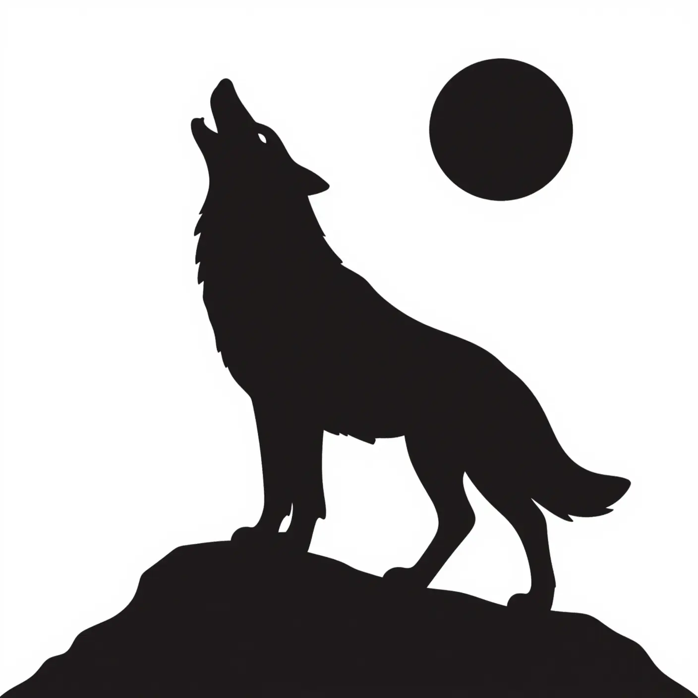 Silhouette grayscale svg example